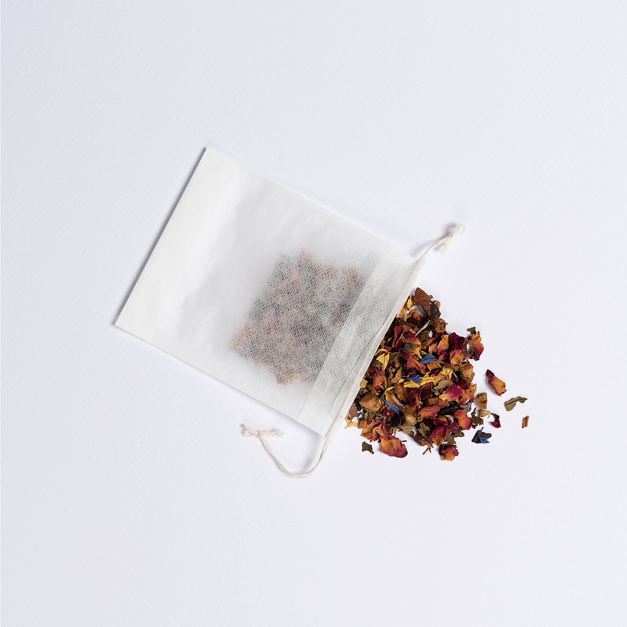 Teefilter mit Kordelzug